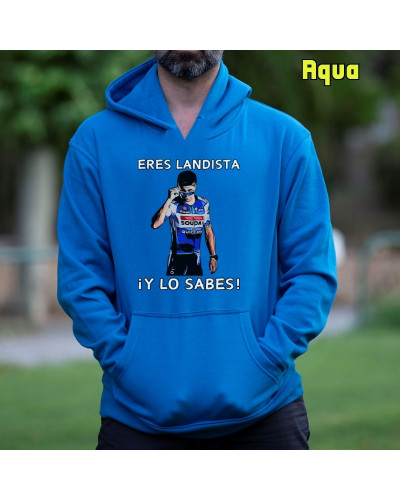 Sudadera hombre con capucha Eres Landista – La Kamiseta K Buskas