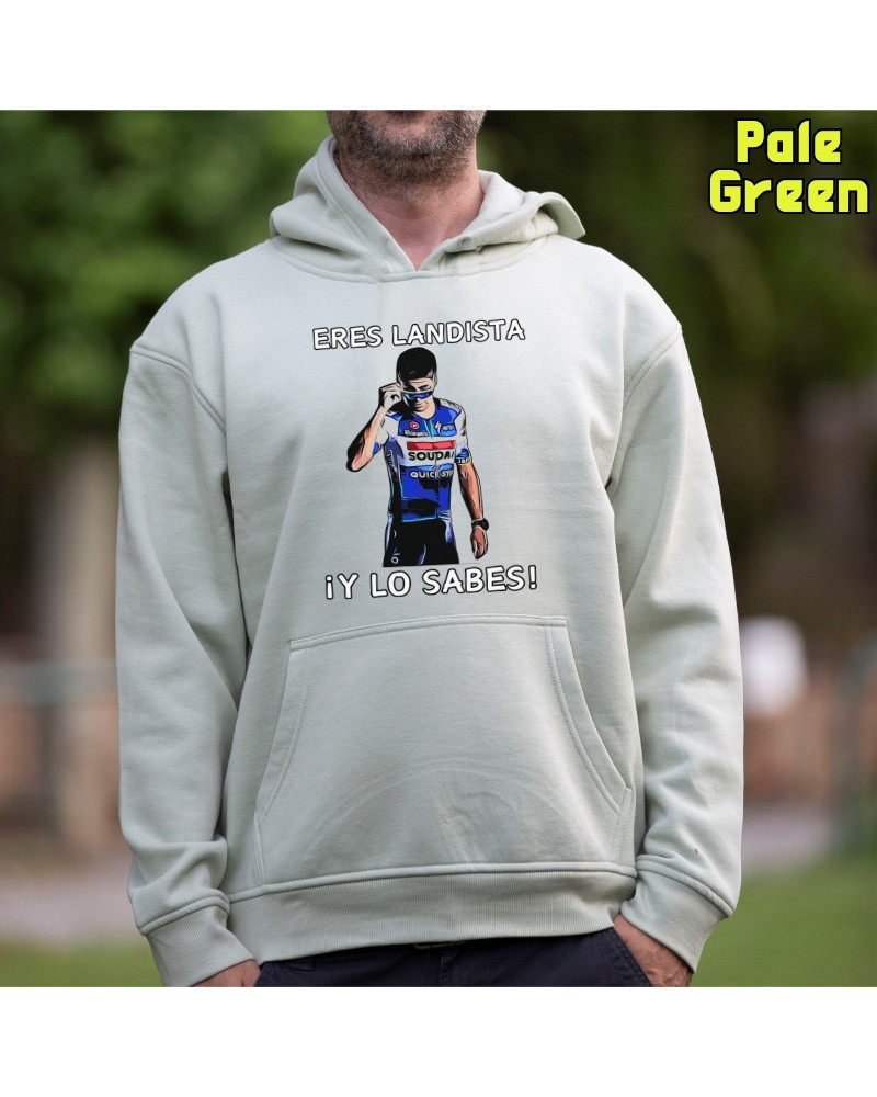 Sudadera hombre con capucha Eres Landista – La Kamiseta K Buskas