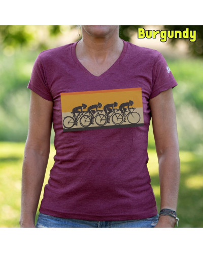 Pelotón Ciclista - Camiseta Mujer Manga Corta