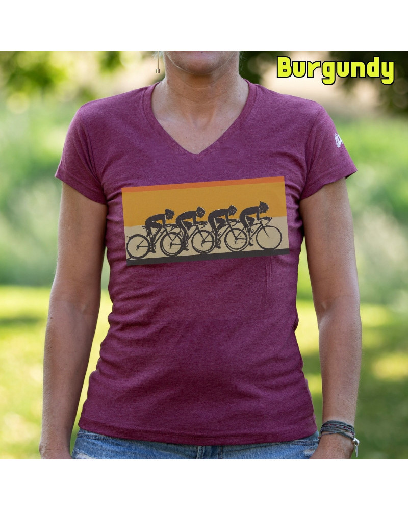 Pelotón Ciclista - Camiseta Mujer Manga Corta