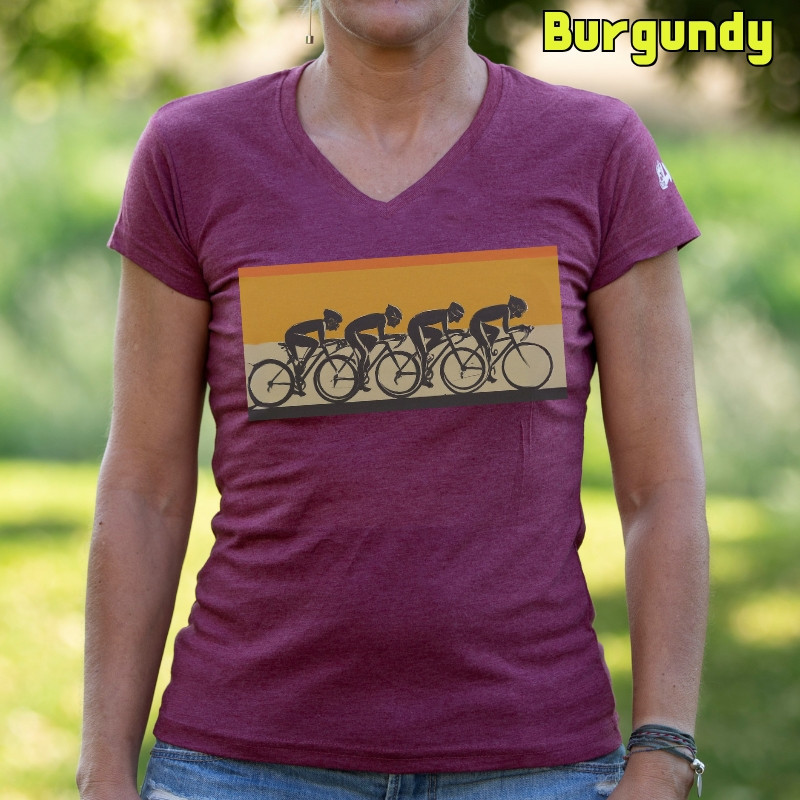 Pelotón Ciclista - Camiseta Mujer Manga Corta