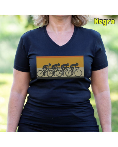 Camiseta Mujer Pelotón Ciclista - manga corta