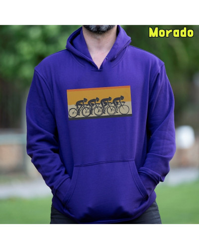 Sudadera hombre con capucha Peloton Ciclista – La Kamiseta K Buskas