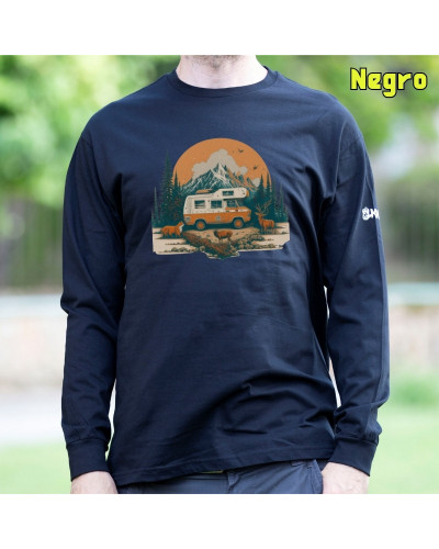 Old Camper - Camiseta Hombre Manga Larga