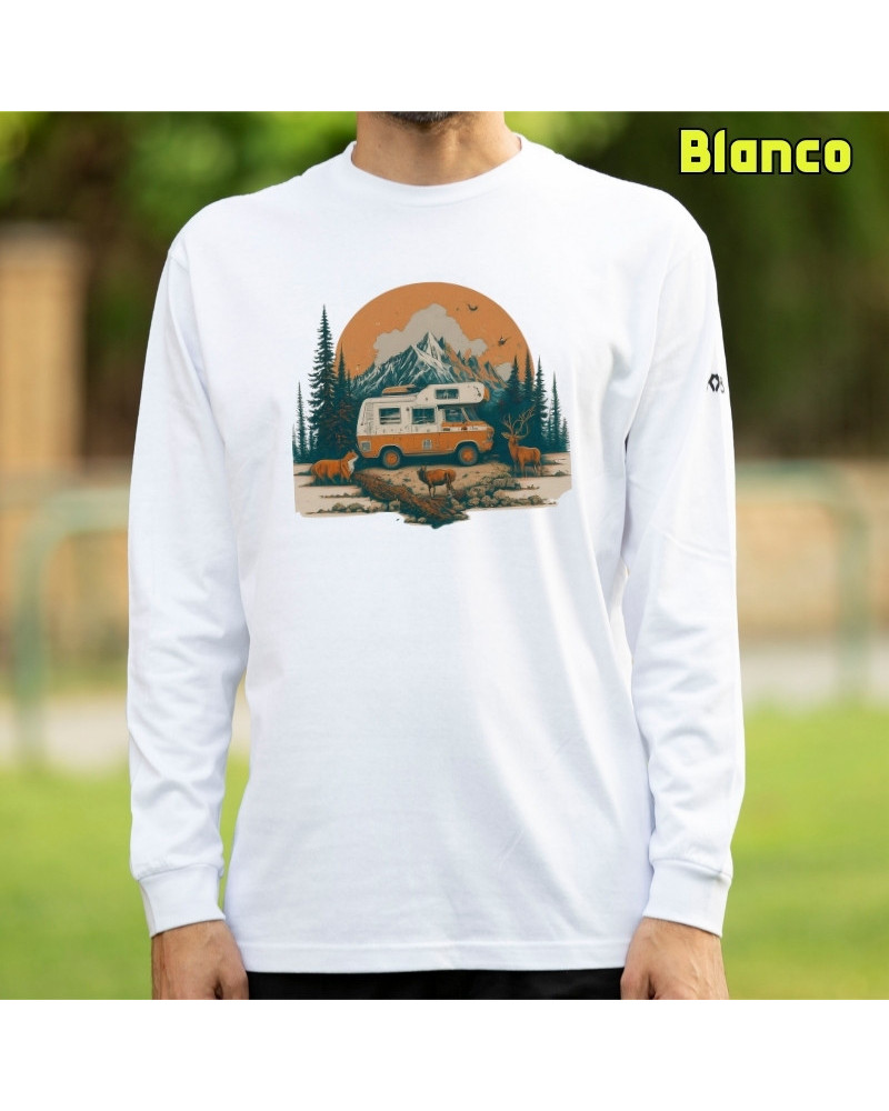 Camiseta Hombre Manga Larga - OLD CAMPER