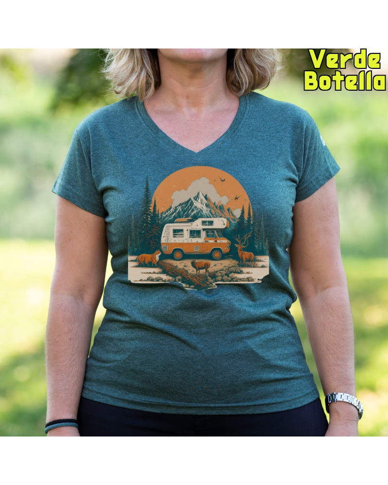 Camiseta Mujer Manga Corta - Old Camper