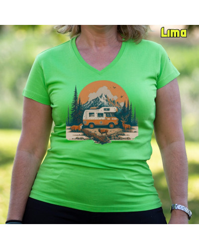 Camiseta Mujer OLD CAMPER - manga corta