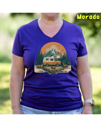 Camiseta Mujer OLD CAMPER - manga corta