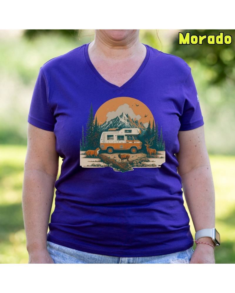 Camiseta Mujer OLD CAMPER - manga corta