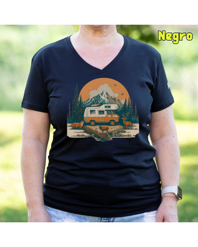 Camiseta Mujer OLD CAMPER - manga corta