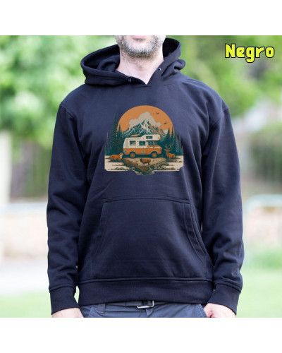 Sudadera hombre con capucha OLD CAMPER  La Kamiseta K Buskas