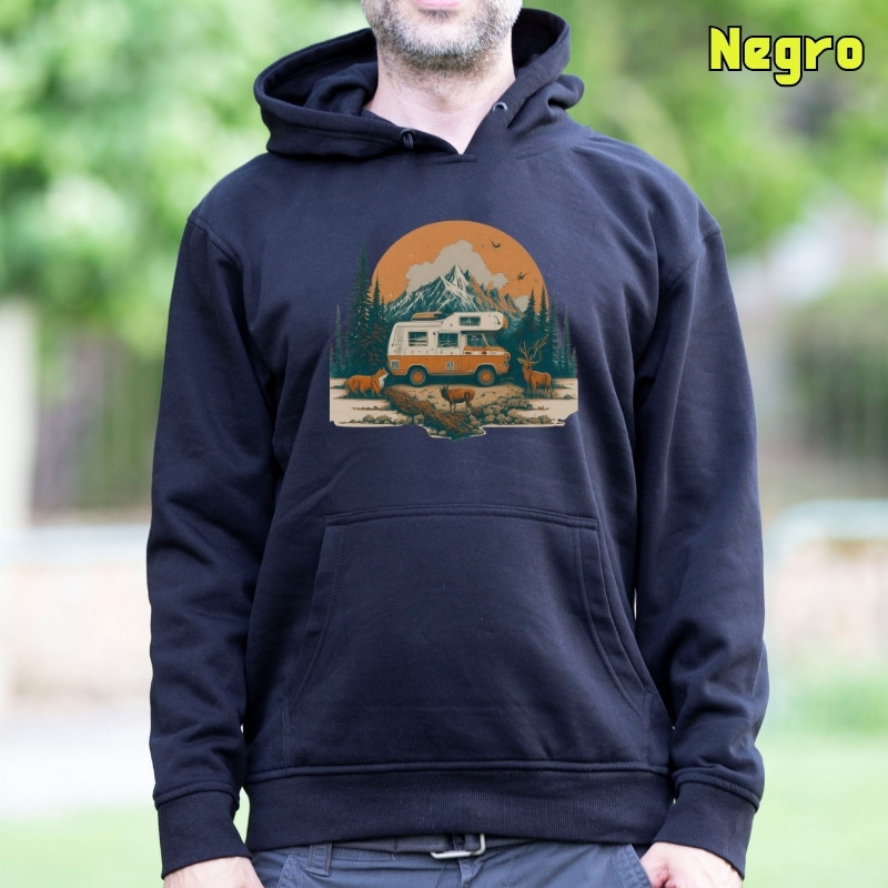 Old Camper - Sudadera Hombre Con Capucha