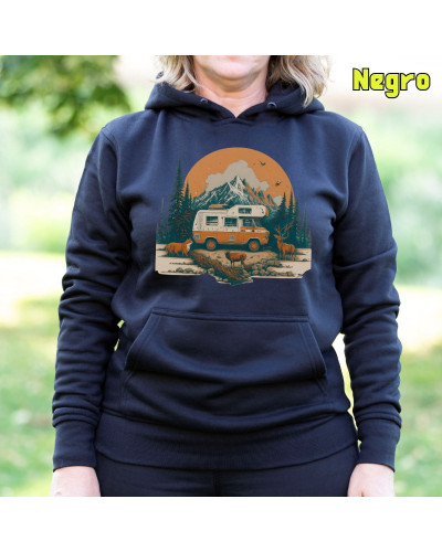 Sudadera Capucha Mujer - Sudadera mujer con capucha OLD CAMPER Â– La Kamiseta K Buskas
