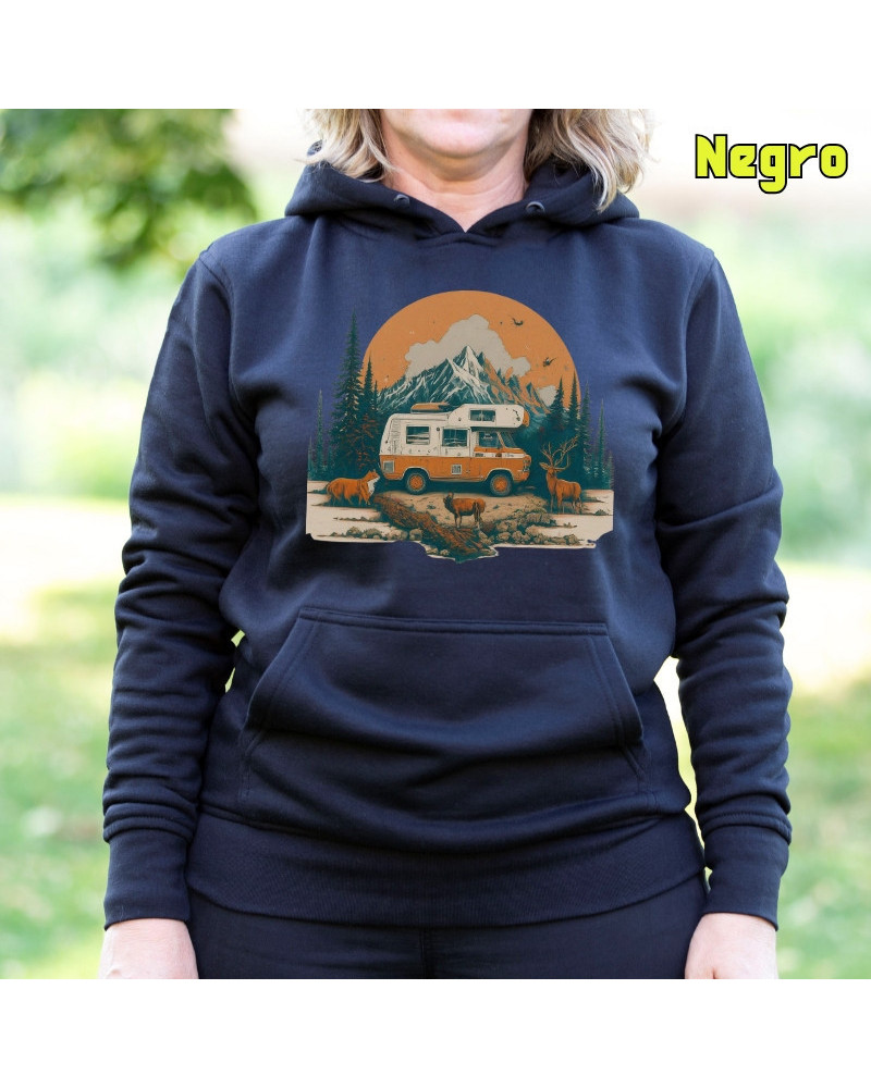 Sudadera Capucha Mujer - Sudadera mujer con capucha OLD CAMPER Â– La Kamiseta K Buskas