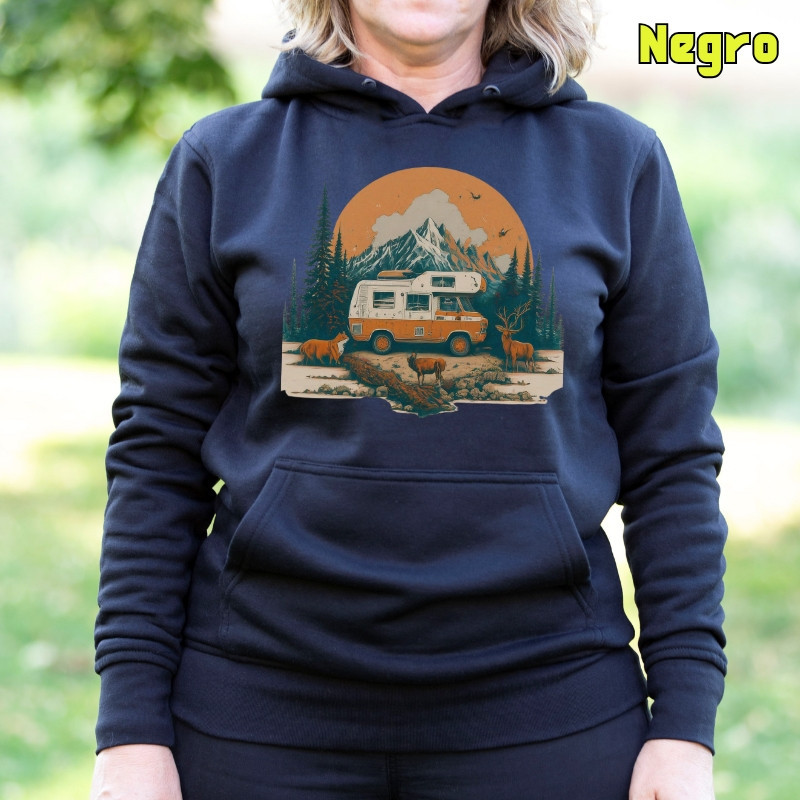Old Camper - Sudadera Mujer Con Capucha