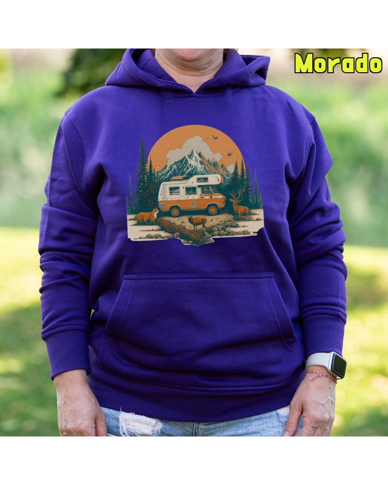 Old Camper - Sudadera Mujer Con Capucha