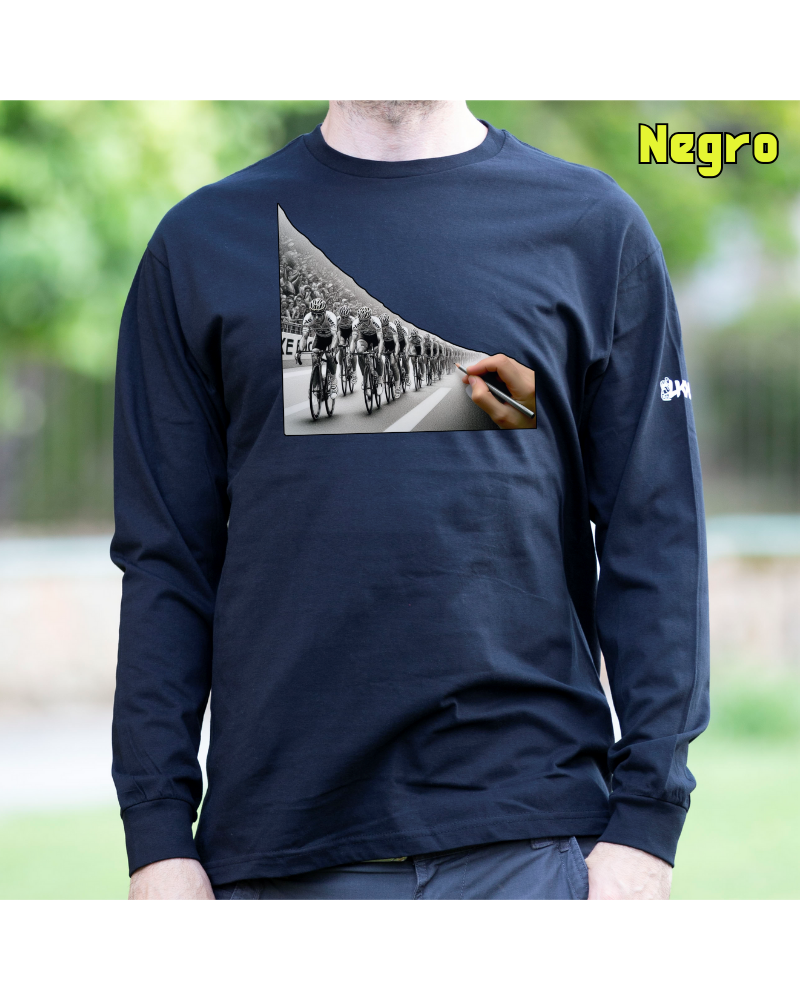 Camiseta Hombre Manga Larga - Dibujando Una Pasión