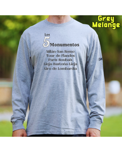 Camiseta Hombre Manga Larga - 5 Monumentos
