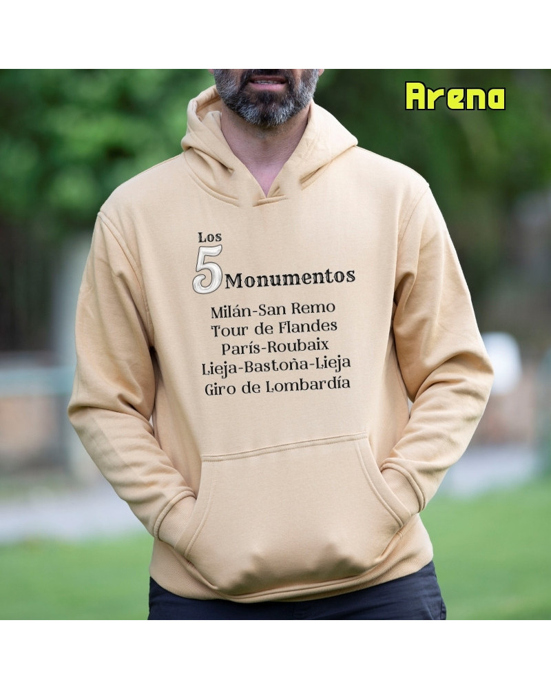 5 Monumentos - Sudadera Hombre Con Capucha