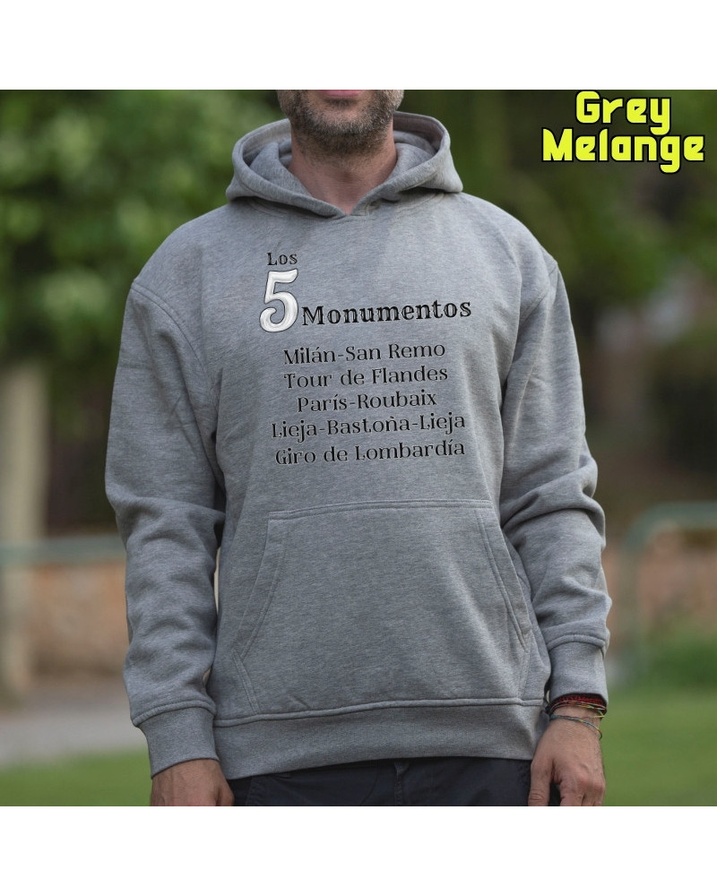 5 Monumentos - Sudadera Hombre Con Capucha