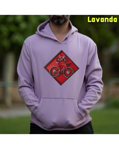 Sudadera hombre con capucha Cuadro Ciclista – La Kamiseta K Buskas
