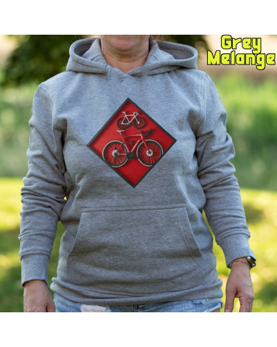 Cuadro Ciclista - Sudadera Mujer Con Capucha