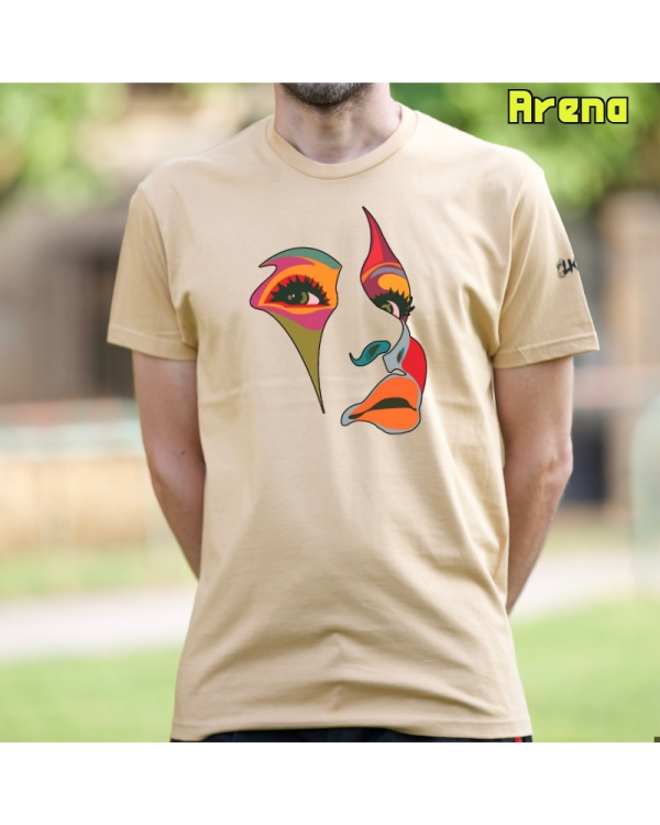 Camiseta Hombre Manga Corta-Una Mirada Arena