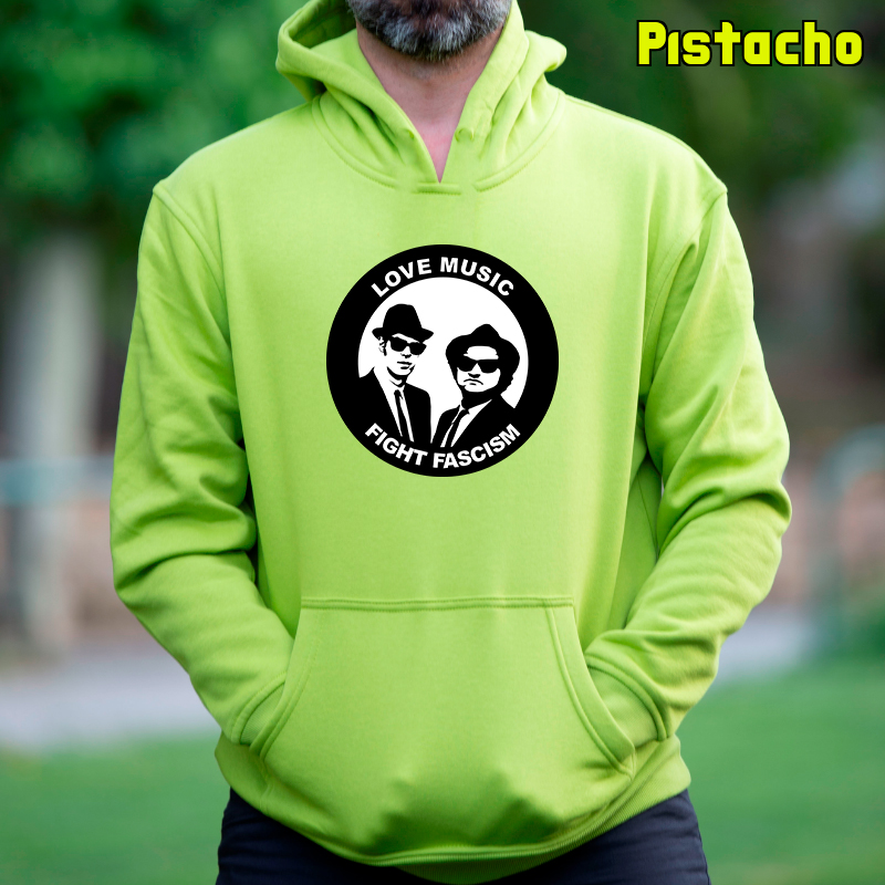 Blues Brothers Antifa - Sudadera Hombre Con Capucha