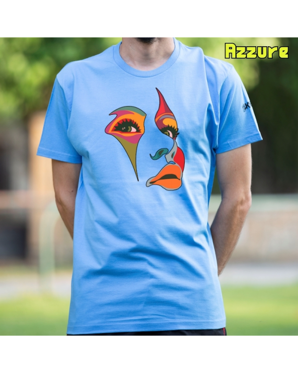 Camiseta Hombre Manga Corta-Una Mirada Azzure