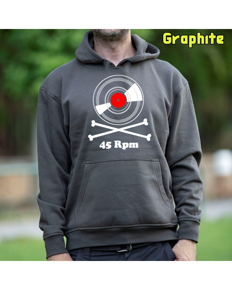 Sudadera hombre con capucha Vinilo 45 Rpm  La Kamiseta K Buskas