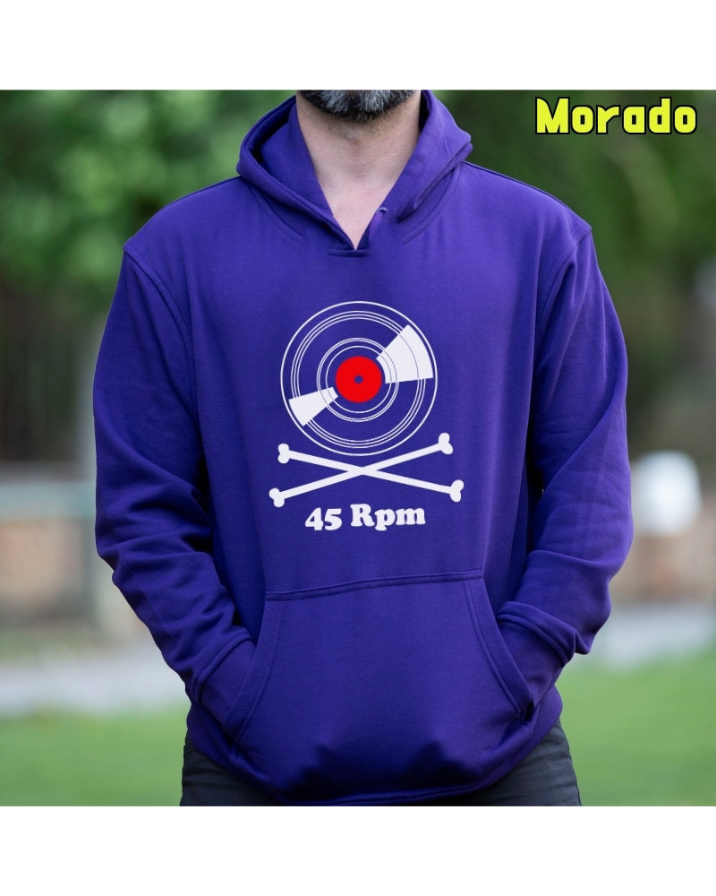 Sudadera hombre con capucha Vinilo 45 Rpm  La Kamiseta K Buskas