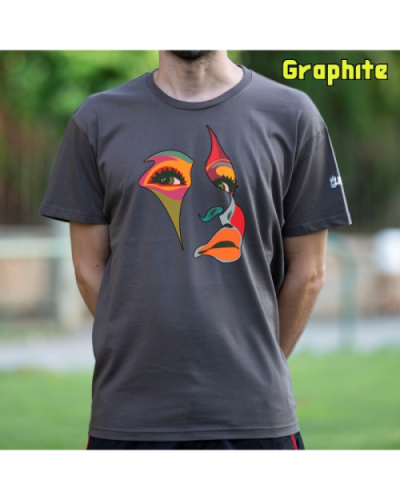 Camiseta Hombre Manga Corta-Una Mirada Graphite