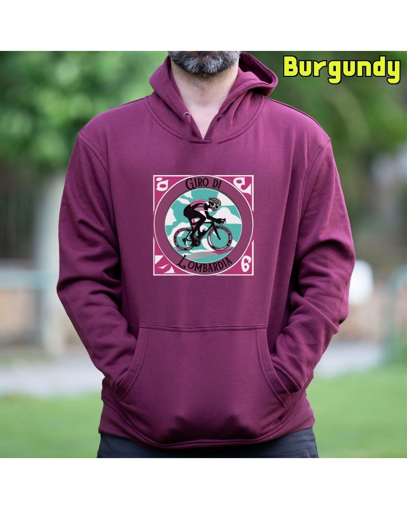 Sudadera hombre con capucha GIRO DI LOMBARDIA – La Kamiseta K Buskas