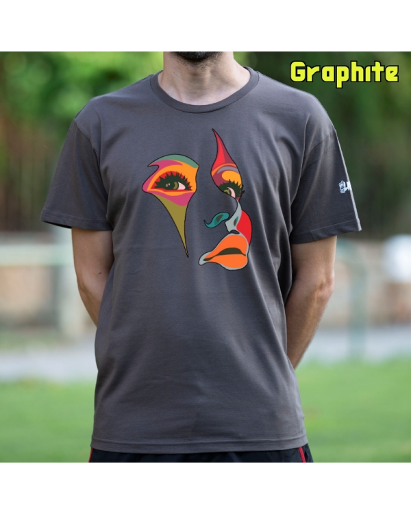 Camiseta Hombre Manga Corta-Una Mirada Graphite