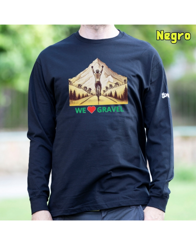 Camiseta Hombre Manga Larga - WE LOVE GRAVEL