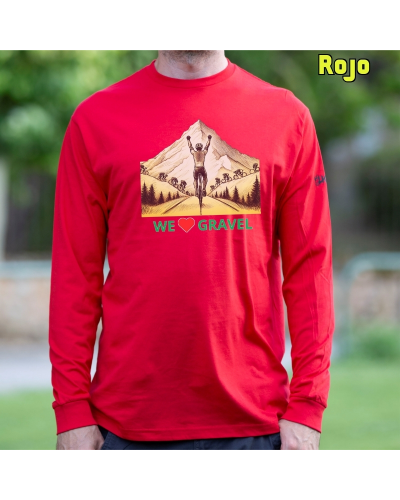 Camiseta Hombre Manga Larga - WE LOVE GRAVEL