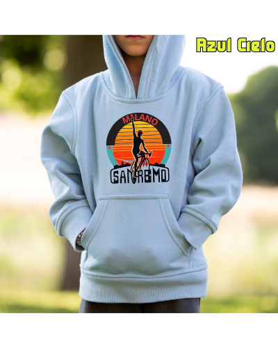 Sudadera niño con capucha MILANO SAN REMO  La Kamiseta K Buskas