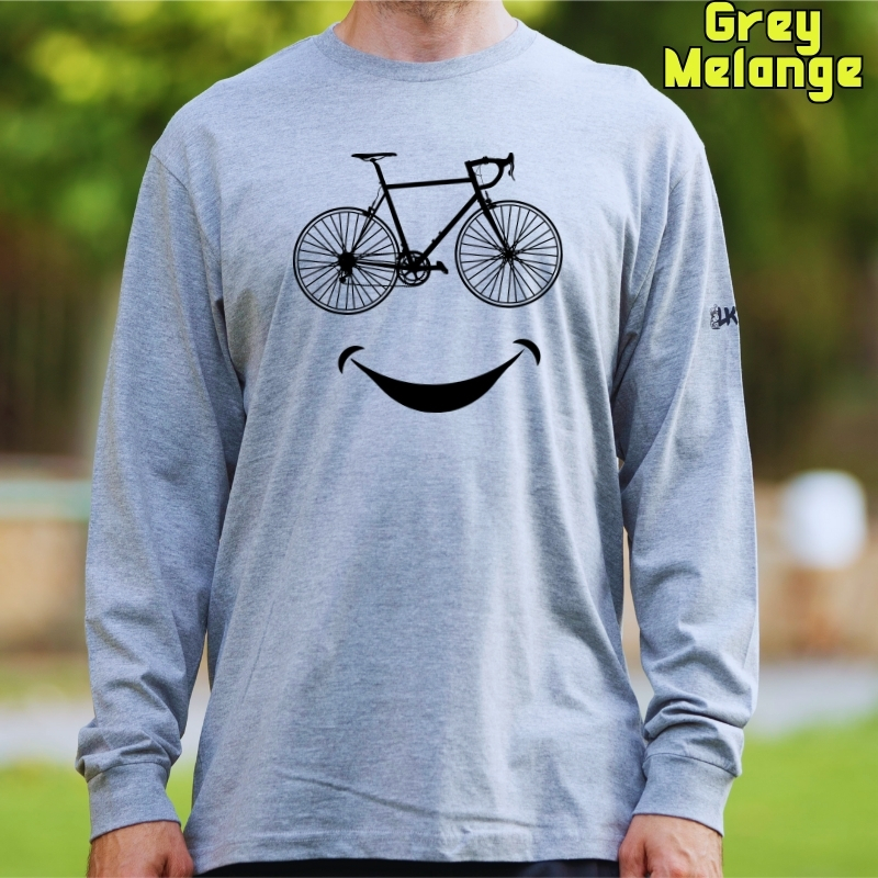Smile Cycling - Camiseta Hombre Manga Larga