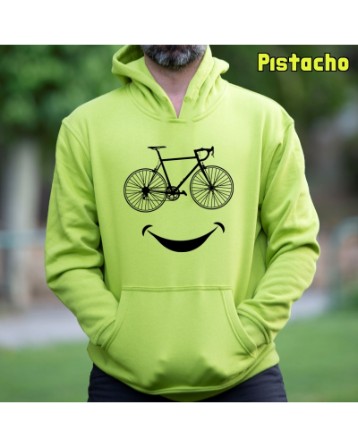 Sudadera hombre con capucha SMILE CYCLING – La Kamiseta K Buskas
