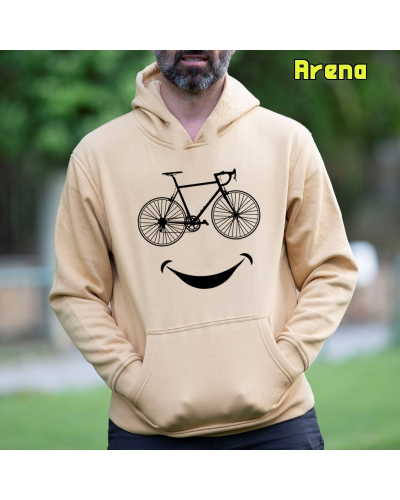 Sudadera hombre con capucha SMILE CYCLING – La Kamiseta K Buskas