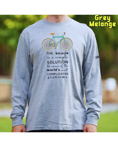 Camiseta Hombre Manga Larga - BIKE THE SOLUTION