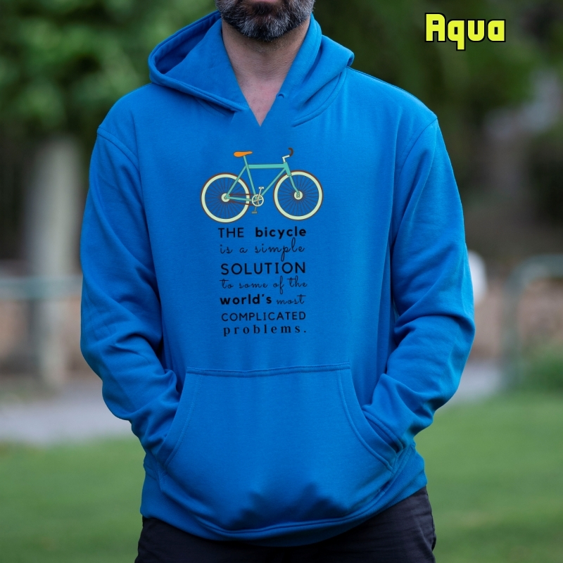 Bike The Solution - Sudadera Hombre Con Capucha