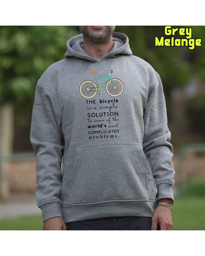 Bike The Solution - Sudadera Hombre Con Capucha