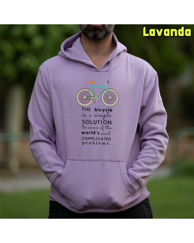 Sudadera hombre con capucha Bike The Solution – La Kamiseta K Buskas