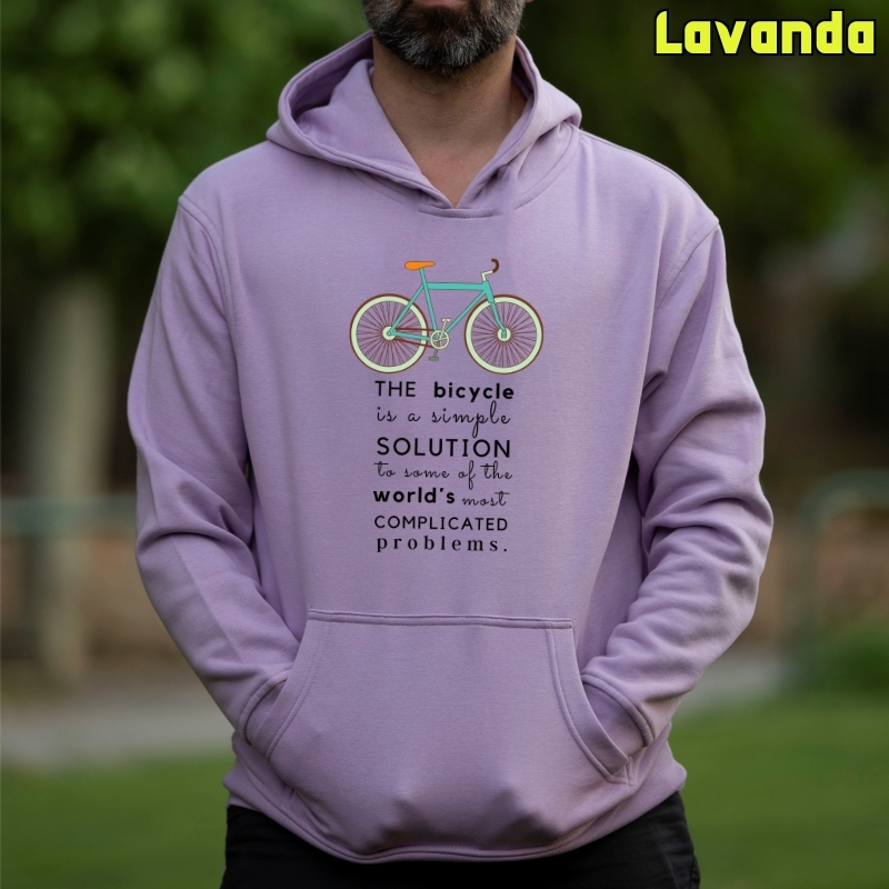 Bike The Solution - Sudadera Hombre Con Capucha
