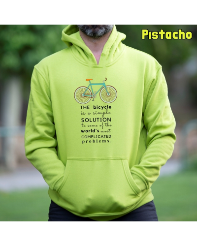 Sudadera hombre con capucha Bike The Solution – La Kamiseta K Buskas