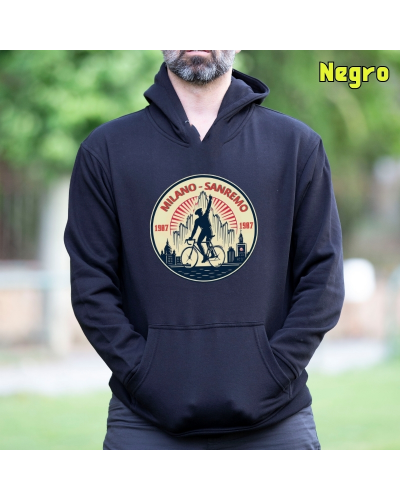 Sudadera hombre con capucha 1907 MILANO SAN REMO – La Kamiseta K Buskas
