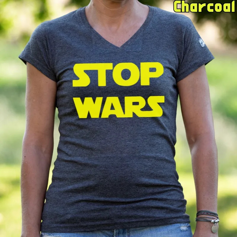 Stop Wars - Camiseta Mujer Manga Corta