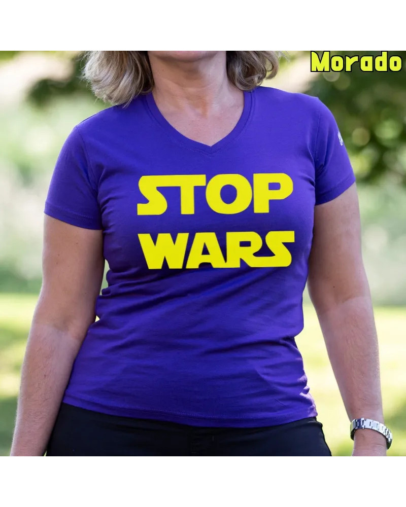 Stop Wars - Camiseta Mujer Manga Corta