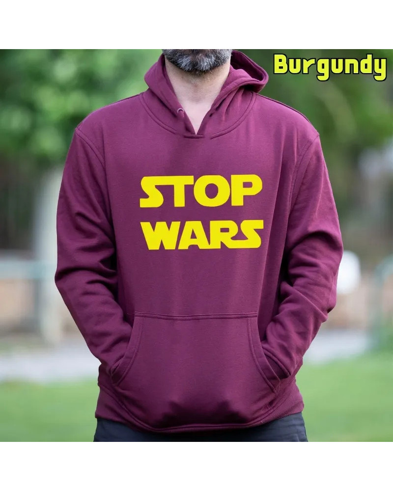 Stop Wars - Sudadera Hombre Con Capucha